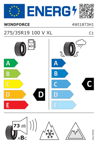 Windforce Snowblazer UHP 275/35 R19 100V XL Eurolabel