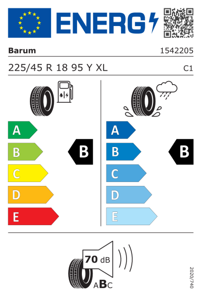 Barum Bravuris 6 225/45 R18 95Y XL Eurolabel