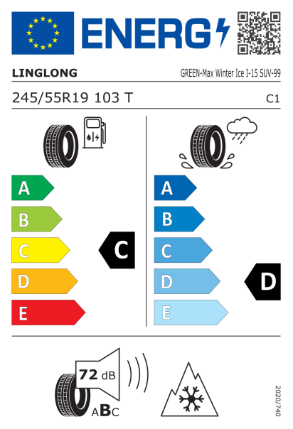 Linglong Green-Max Winter Ice I-15 SUV 245/55 R19 103T Eurolabel