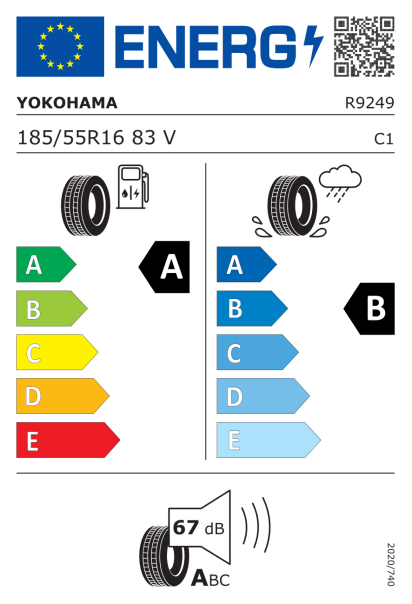 Yokohama BluEarth ES32 185/55 R16 83V Eurolabel