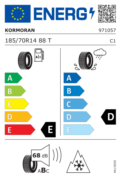 Kormoran SnowPro B2 185/70 R14 88T Eurolabel