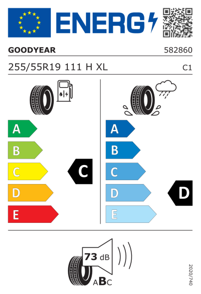 Goodyear Wrangler All-Terrain Adventure 255/55 R19 111H XL Eurolabel
