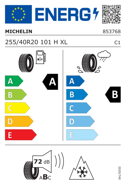 Michelin CrossClimate 2 SUV 255/40 R20 101H XL VOL Eurolabel