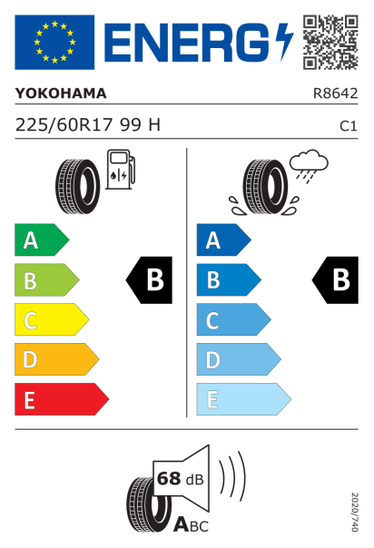 Yokohama Advan V61 225/60 R17 99H Eurolabel