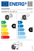Continental CrossContact RX 235/60 R18 103H Eurolabel