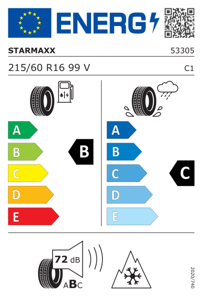 Starmaxx Maxx Out ST582 215/60 R16 99V XL Eurolabel