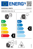 Marshal MW31 205/55 R16 91H Eurolabel