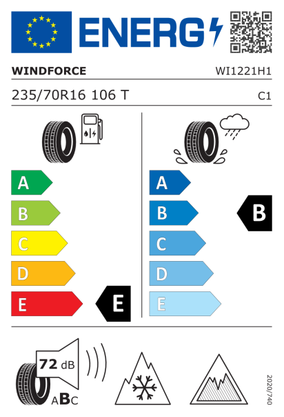 Windforce Snowblazer 235/70 R16 106T Eurolabel