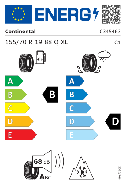 Continental VikingContact 8 155/70 R19 88Q XL Eurolabel