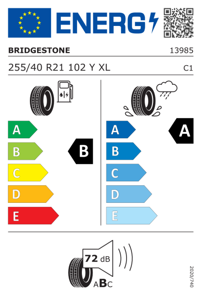 Bridgestone Turanza T005 255/40 R21 102Y XL Eurolabel