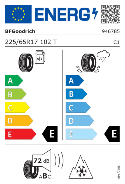 Bfgoodrich Trail-Terrain T/A 225/65 R17 102T ORWL Eurolabel