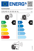 Continental UltraContact NXT 225/45 R18 95W XL Eurolabel