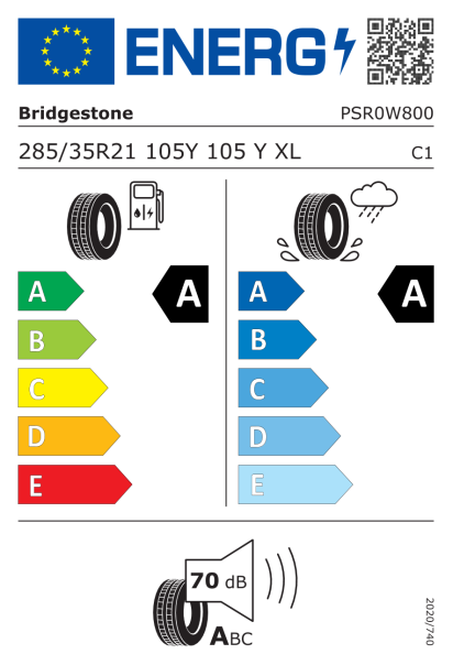 Bridgestone Turanza 6 285/35 R21 105Y XL * Eurolabel