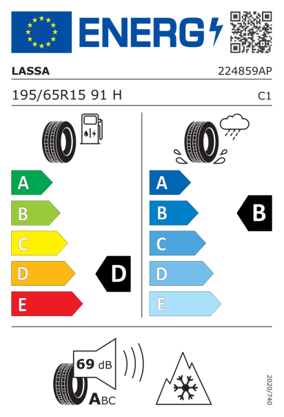 Lassa Snoways 4 195/65 R15 91H Eurolabel