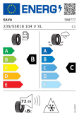 Sava ALL WEATHER 235/55 R18 104V XL Eurolabel