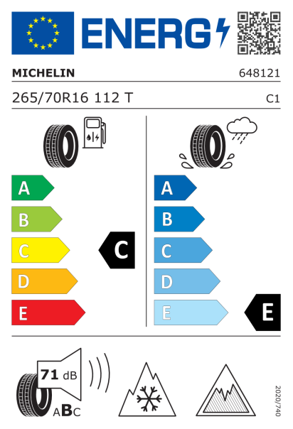 Michelin X-Ice Snow SUV 265/70 R16 112T Eurolabel