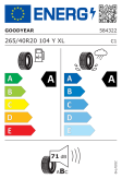 Goodyear Eagle F1 Asymmetric 5 265/40 R20 104Y XL AO Eurolabel
