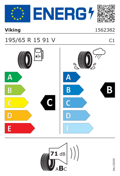 Viking ProTech NewGen 195/65 R15 91V Eurolabel