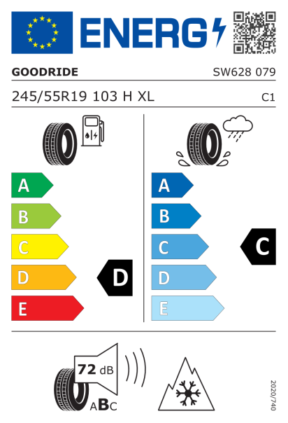 Goodride SW628 245/55 R19 103H Eurolabel